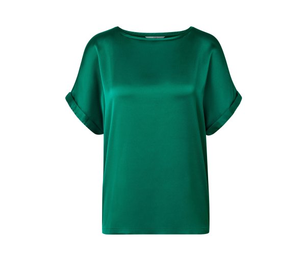 Tchibo - Blusenshirt im Materialmix - Damen - Gr. S - blau