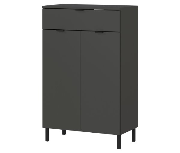 Tchibo - Kommode »Arcena« - 60x34x97cm - grau - Holz / Metall