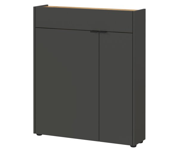 Tchibo - Mehrzweckschrank »Ameca« - 83x22x99cm - braun - Holz / Metall