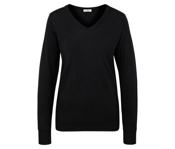 Tchibo - Merino-Feinstrickpullover - Damen - Gr. L - schwarz