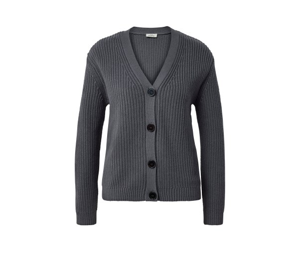 Tchibo - Grobstrick-Cardigan - Damen - Gr. S - anthrazit