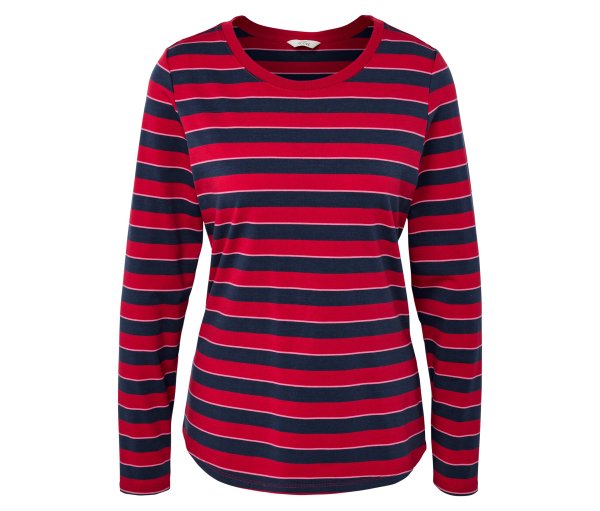Tchibo - Langarm-Sportshirt - Damen - Gr. XXL - blau/gestreift