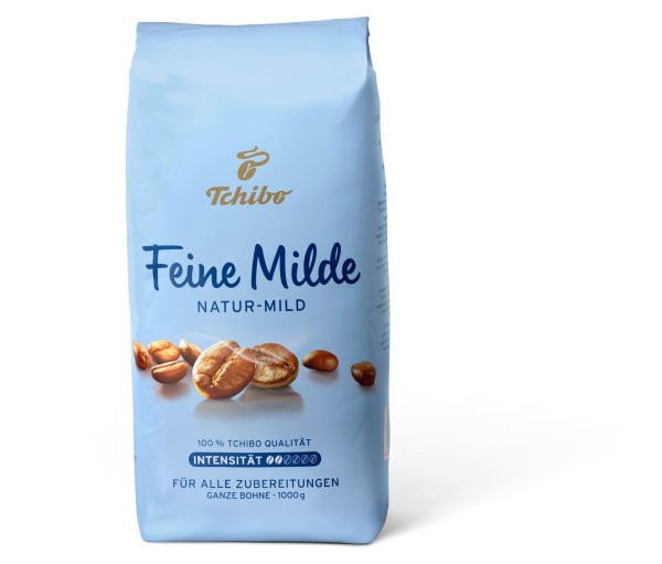 Tchibo - Feine Milde - 1 kg Ganze Bohne - Intensität: 2/6