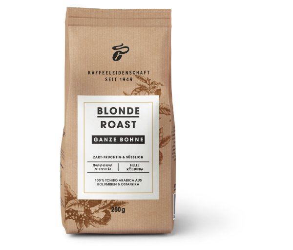 Tchibo - Blonde Roast - 250 g Ganze Bohne - Intensität: 1/6