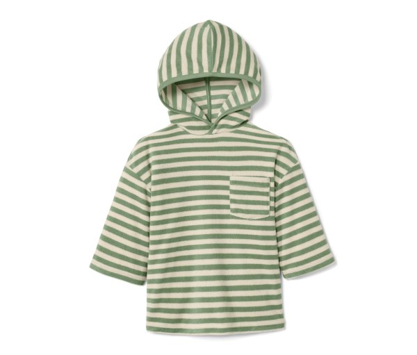 Tchibo - Kinder-Frottier-Shirt - Gr. 146/152 - beige/gestreift