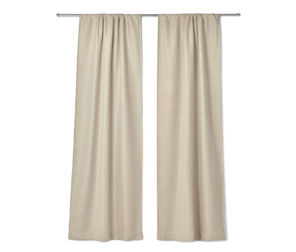 Tchibo - 2 Verdunkelungs-Vorhangschals - grau