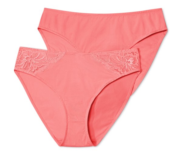 Tchibo - 2 Slips - Damen - Gr. XXL - orange