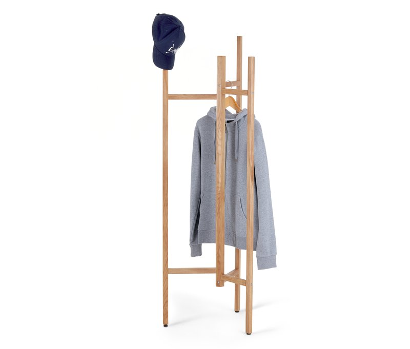 Tchibo - Garderobenständer - 52,5x48,5x160cm - braun - Eichenholz