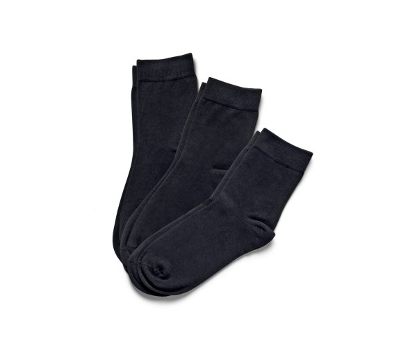 Tchibo - 3 Paar Socken - Damen - Gr. 35-38 - schwarz