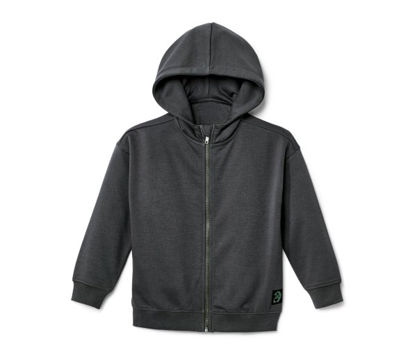 Tchibo - Kinder-Sweatjacke mit angerauter Innenseite - Herren - Gr. 122/128 - anthrazit