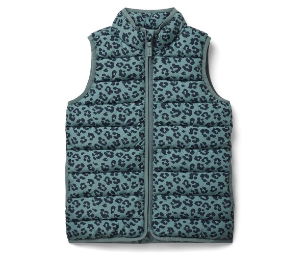 Tchibo - Kinder-Steppweste - Herren - Gr. 122/128 - dunkelblau/print