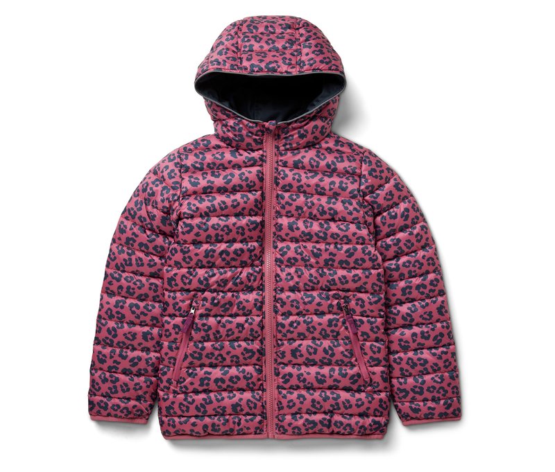 Tchibo - 2-in-1-Kinder-Softshell-und-Steppjacke - Mädchen - Gr. 134/140 - dunkelblau/print