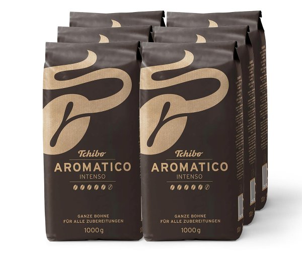 Tchibo - Aromatico Intenso - 6 x 1 kg Ganze Bohne - Intensität: 5/6