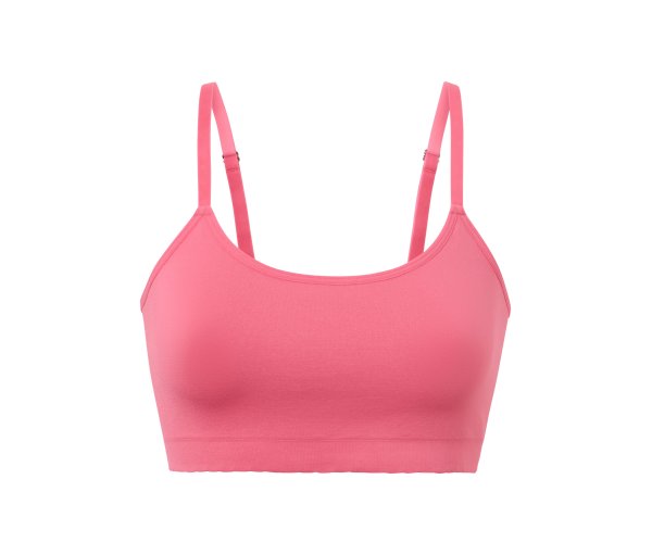 Tchibo - Seamless-Bustier mit Spitze - Damen - Gr. S - pink