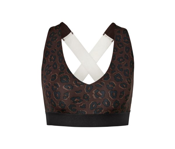 Tchibo - Sport-Bustier - Damen - Gr. XS - schwarz/print