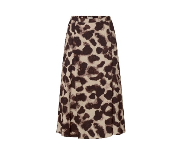 Tchibo - Bedruckter Midi-Rock - Damen - Gr. 44 - schwarz/print