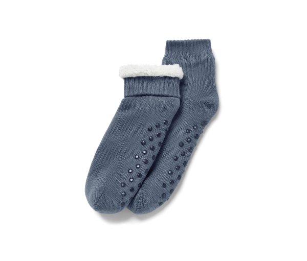 Tchibo - Hausschuh-Socken - Damen - Gr. 38-39 - blau