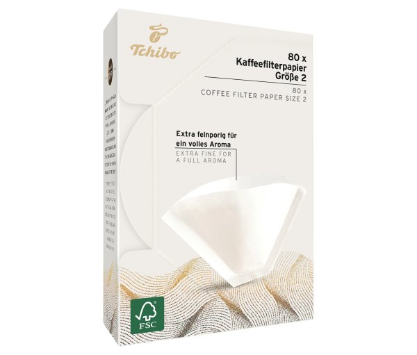 Tchibo - Filterpapier Gr. 2 - weiß