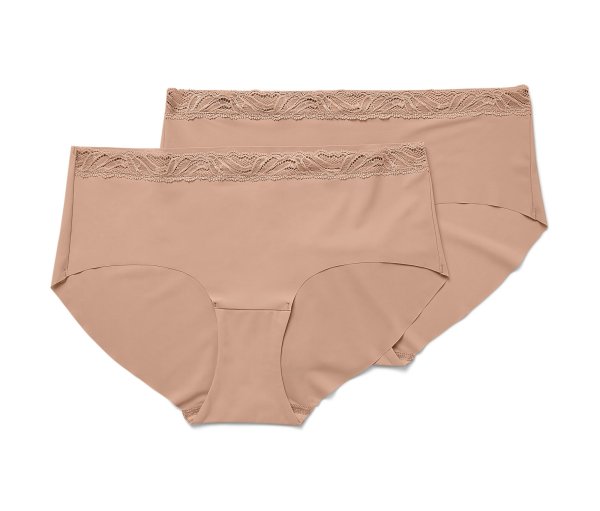 Tchibo - 2 Magic-Cut-Slips - Damen - Gr. M - beige