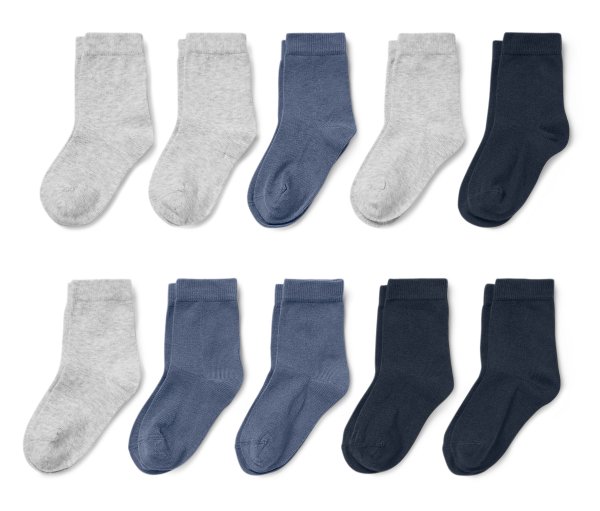 Tchibo - 10 Paar Kinder-Socken - Herren - Gr. 39-42 - dunkelblau