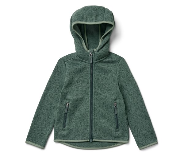 Tchibo - Kinder-Strickfleecejacke - Herren - Gr. 122/128 - dunkelgrün