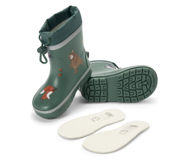 Tchibo - Kinder-Gummistiefel - Gr. 34-35 - dunkelgrün