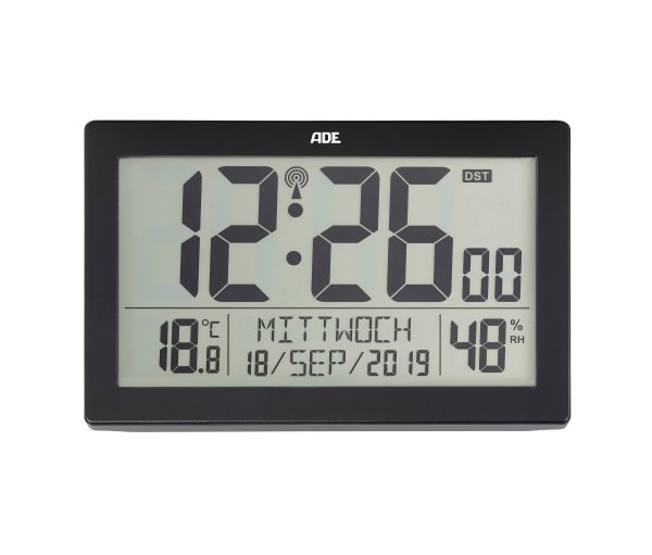 Tchibo - ADE XL-Funkwanduhr mit Thermometer und Hygrometer