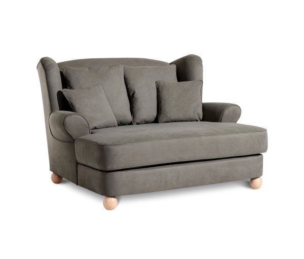 Tchibo - XXL-Ohrensessel »Harvard« - 154x144x102cm - braun - Polyester / Holz / Buchenholz