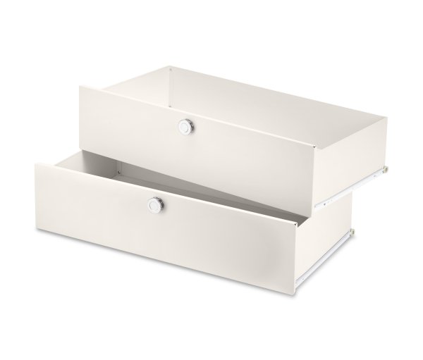 Tchibo - Schubladenergänzungs-Set Metall »Cn3« - 70x35x15cm - weiß - Stahl / Metall / Metall