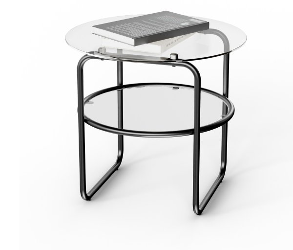 Tchibo - Couchtisch mit Glasplatte - schwarz