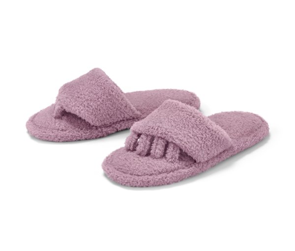 Tchibo - Lackier-und-Entspannungspantoletten - Gr. 36-37 - lila