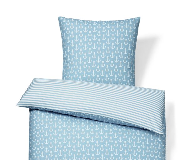 Tchibo - Microfaser-Bettwäsche - hellblau