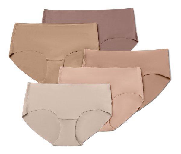 Tchibo - 5 Magic-Cut-Pantys - Damen - Gr. L - beige