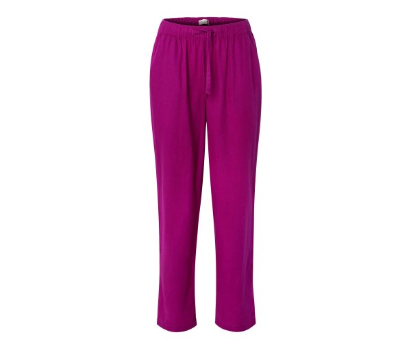 Tchibo - Leinenhose - Damen - Gr. 42 - dunkelrosa