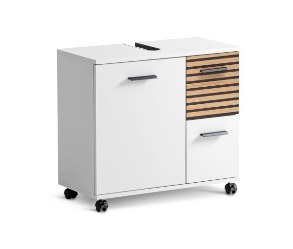 Tchibo - Waschbeckenunterschrank »Katta« - 65x32x60cm - schwarz - Holz / Metall / Kunststoff