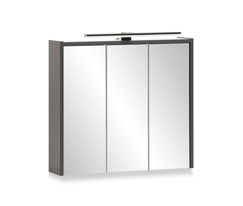 Tchibo - Spiegelschrank »Katta« - 65x16x62,5cm - anthrazit - Holz / Glas / Metall