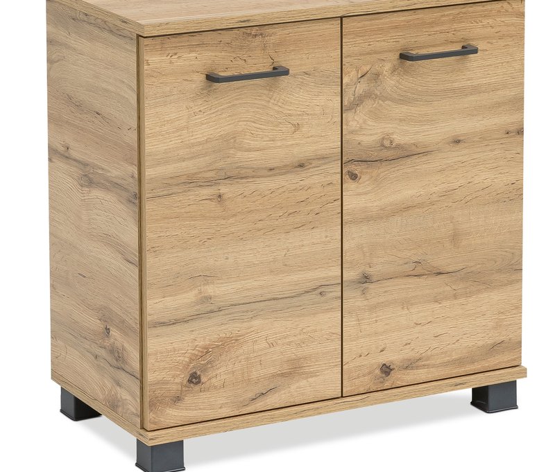 Tchibo - Waschbeckenunterschrank »Wbu 600 Nora« - 60x32,5x63,5cm - schwarz - Holz / Metall / Kunststoff