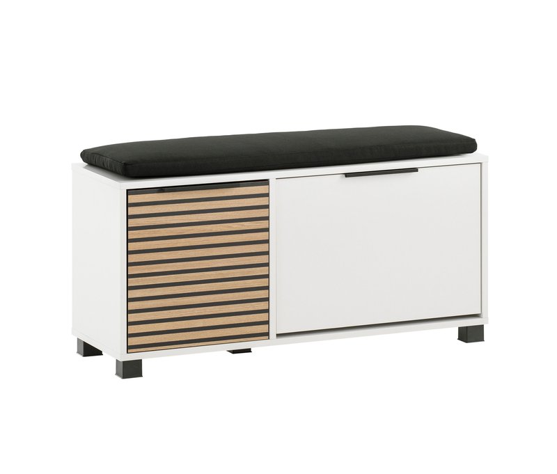 Tchibo - Schuhbank »Loft« - 98,5x33x47cm - schwarz - Holz / Metall