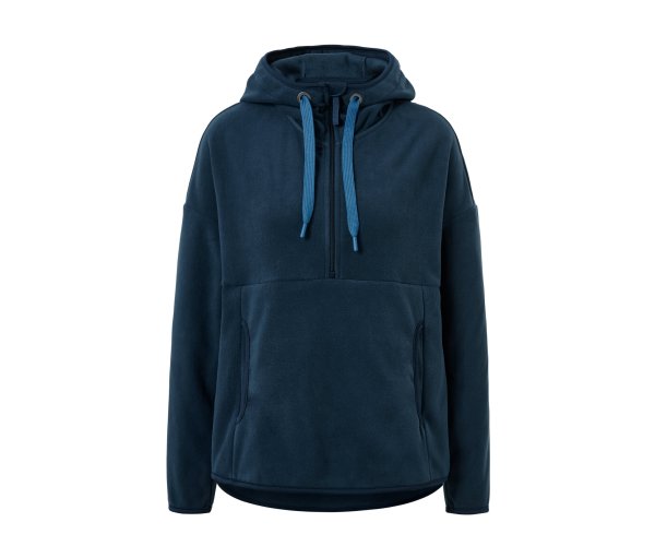 Tchibo - Kapuzen-Fleece-Pullover - Damen - Gr. M - dunkelblau