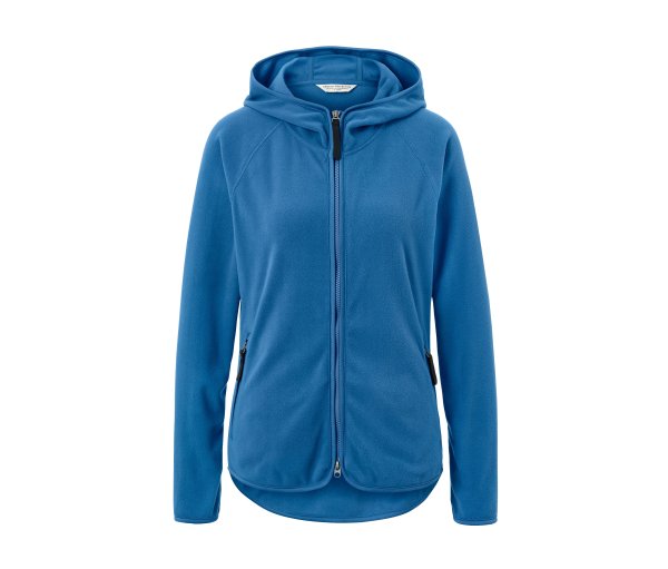 Tchibo - Kapuzen-Fleecejacke - Damen - Gr. XS - blau