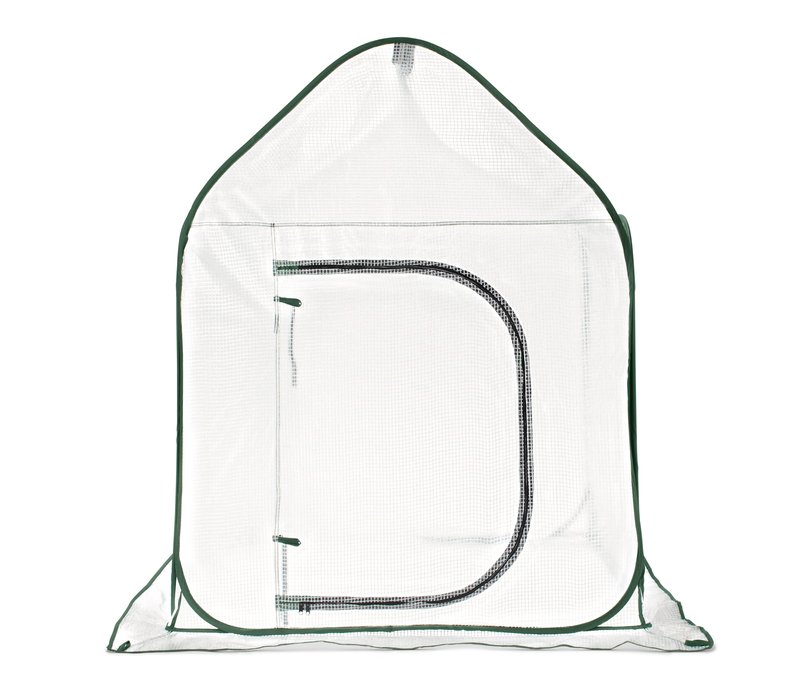 Tchibo - Großes Pop-up-Pflanzenschutz-Zelt - 100x100x160cm - dunkelgrün - Polyethylen / Fiberglas / Polyester