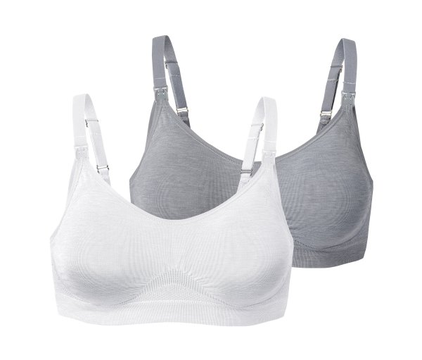 Tchibo - 2 Seamless-Still-BHs - Damen - Gr. S - weiß