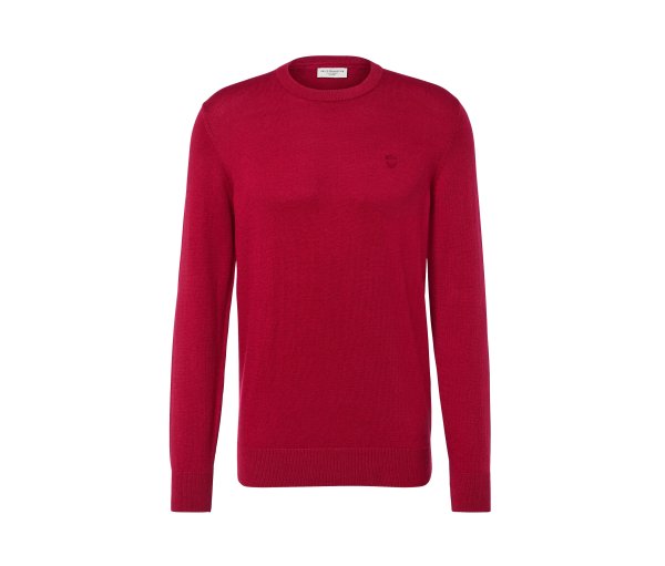 Tchibo - Pullover mit Rundhalsausschnitt - Herren - Gr. L - rot