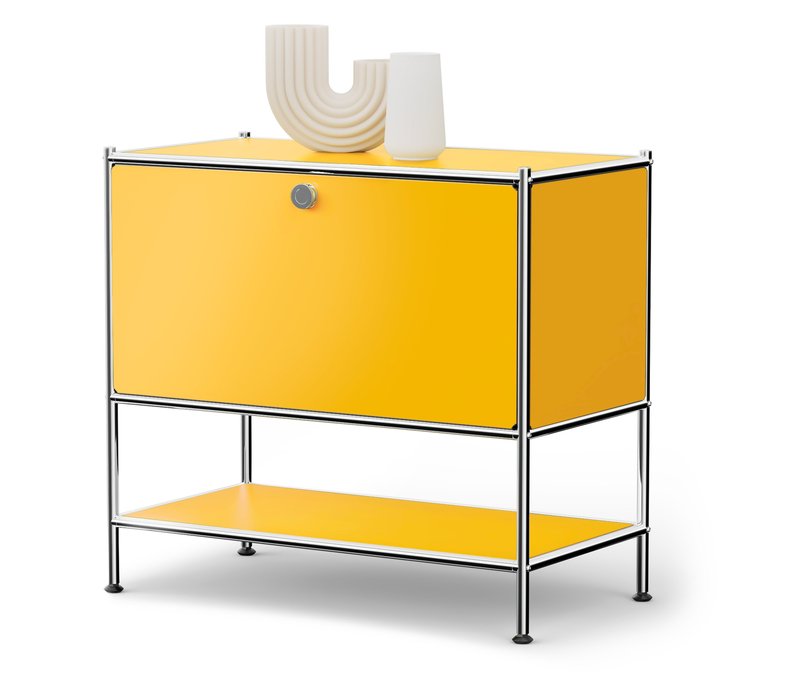 Tchibo - Sideboard Metall "CN3" mit 1 Klappenfach - 77,5x40x71,5cm - chrom - Stahl / Aluminium / Kunststoff