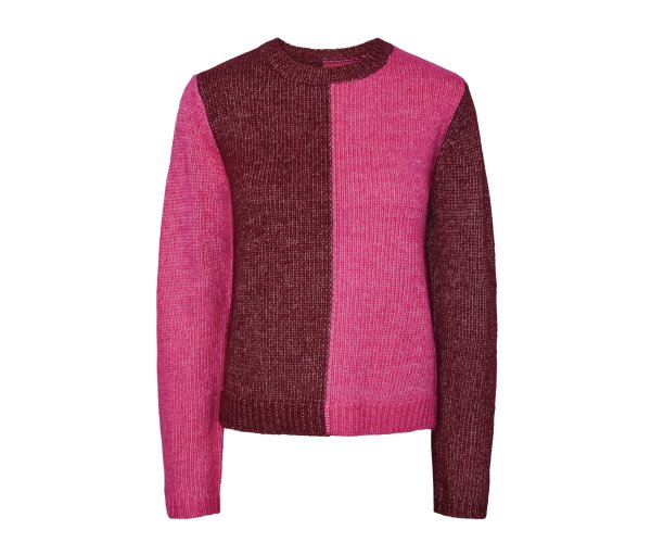 Tchibo - Grobstrick-Pullover - Damen - Gr. L - weinrot
