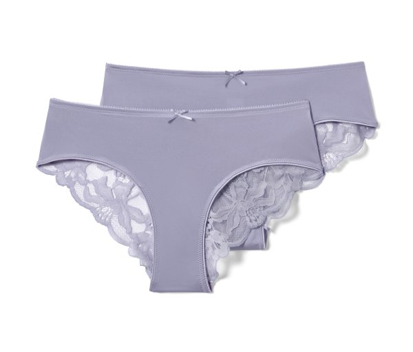 Tchibo - 2 Brazilslips - Damen - Gr. XL - lila