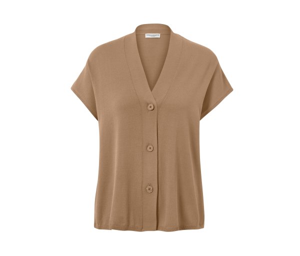 Tchibo - Kurzärmliger Cardigan - Damen - Gr. M - beige