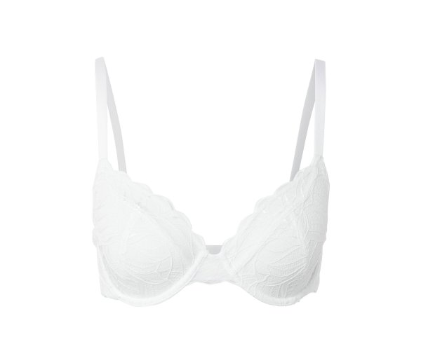 Tchibo - Bügel-BH mit Spitze - Damen - Gr. 80B - weiß