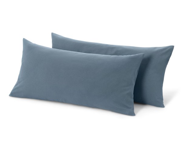 Tchibo - 2 Jersey-Kopfkissenbezüge - blau