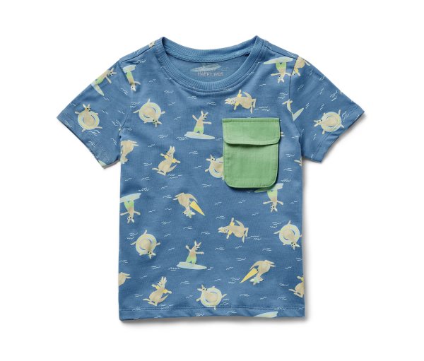 Tchibo - Kinder-T-Shirt - Herren - Gr. 110/116 - blau